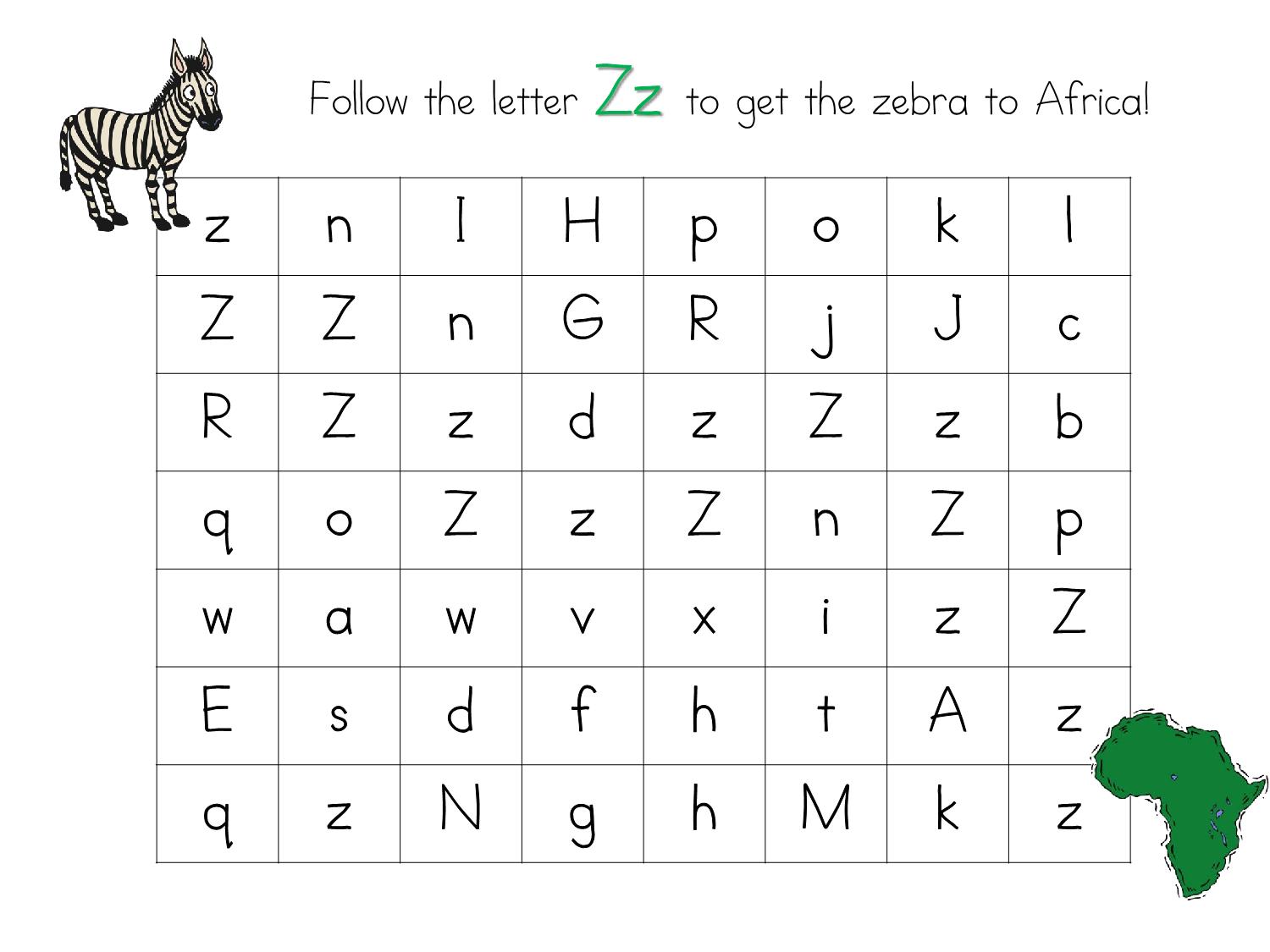 图片[3]-3-5_letter_maze，字母路径迷宫 26页PDF电子版-淘学学资料库