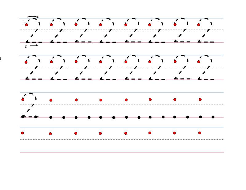图片[3]-3款数字0-9描红标准版本，幼儿数学启蒙电子版PDF打印，百度网盘下载-淘学学资料库