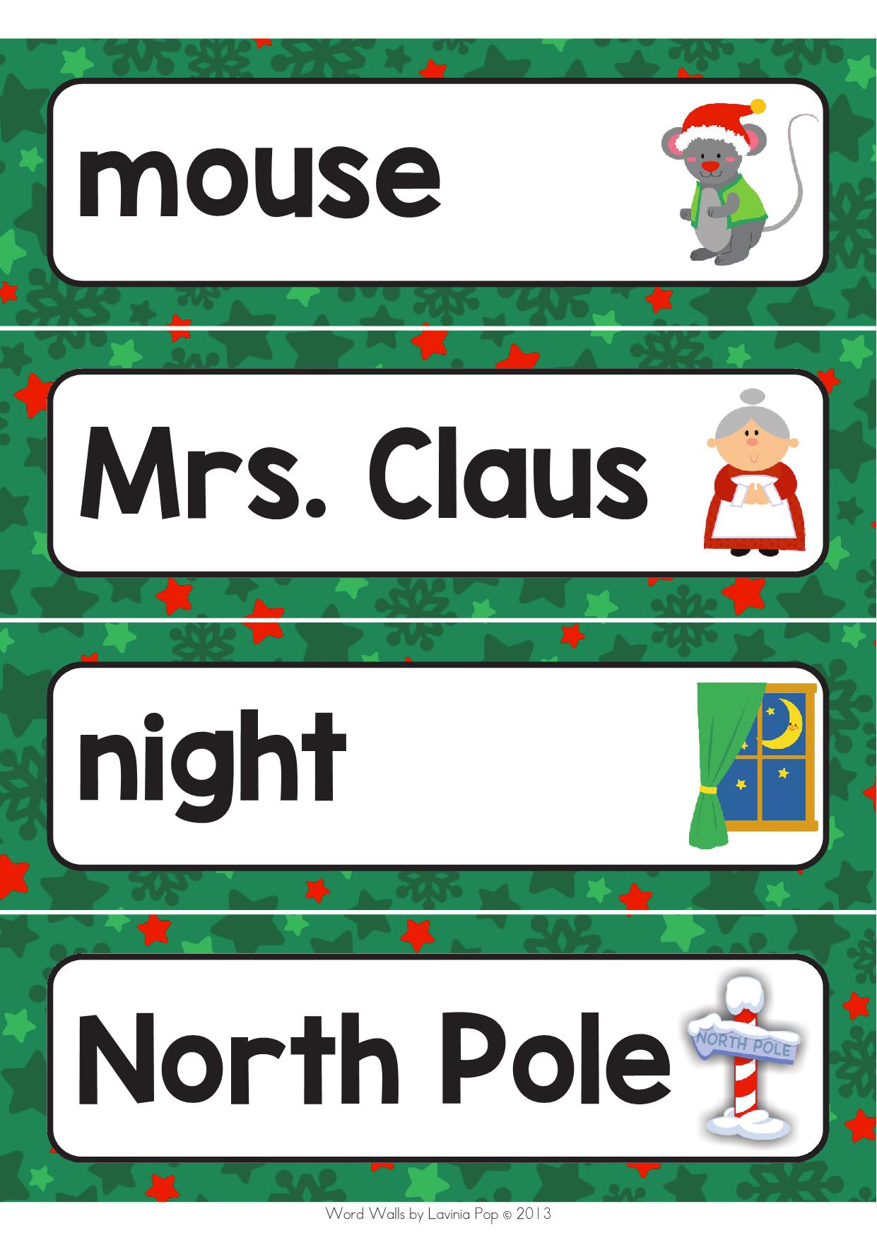 图片[4]-Christmas Word Wall，55页PDF-淘学学资料库