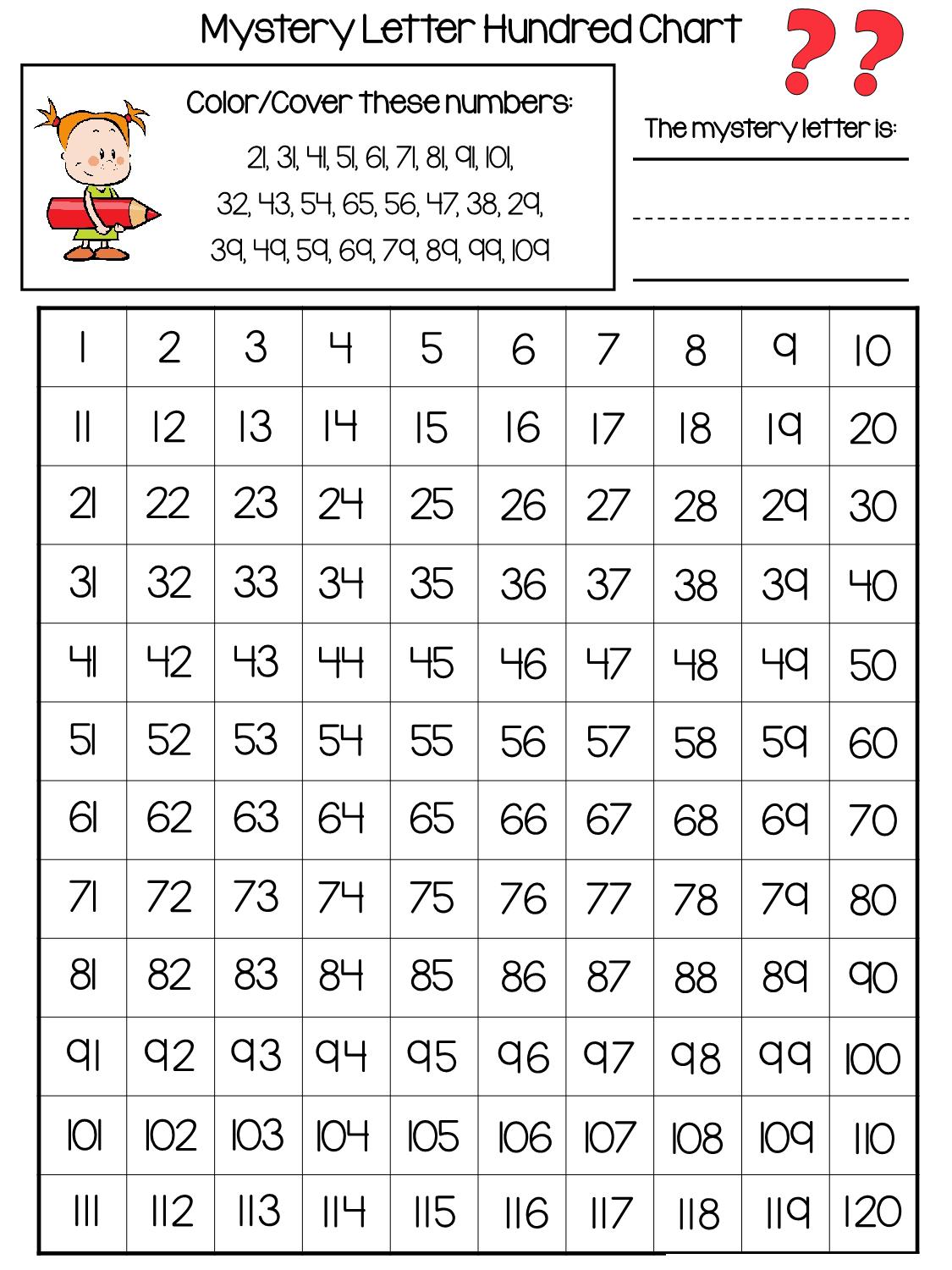 图片[3]-Mystery Letter hundred chart百数板，52页PDF-淘学学资料库