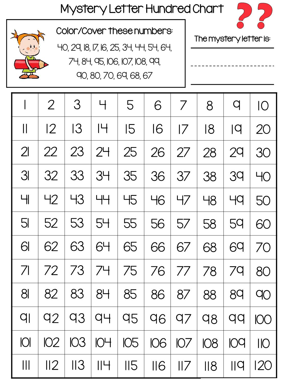 图片[2]-Mystery Letter hundred chart百数板，52页PDF-淘学学资料库