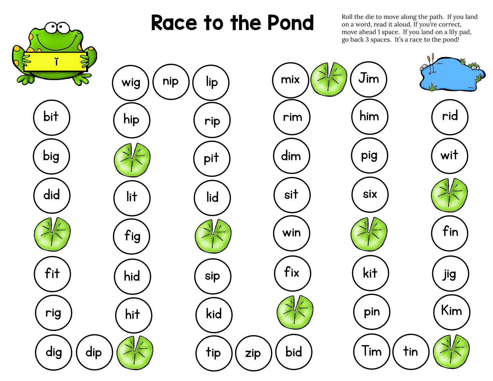图片[3]-Race to the Pond拼读桌游，16页PDF-淘学学资料库