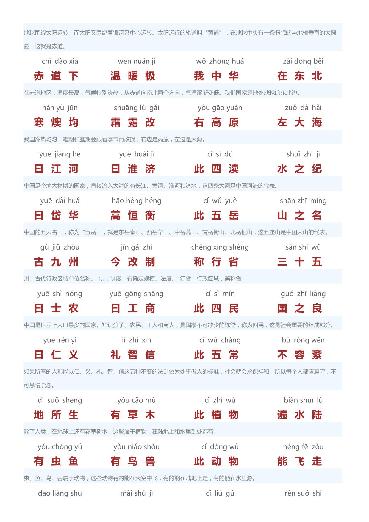 图片[3]-三字经（带拼音注释），13页PDF电子版可打印-淘学学资料库