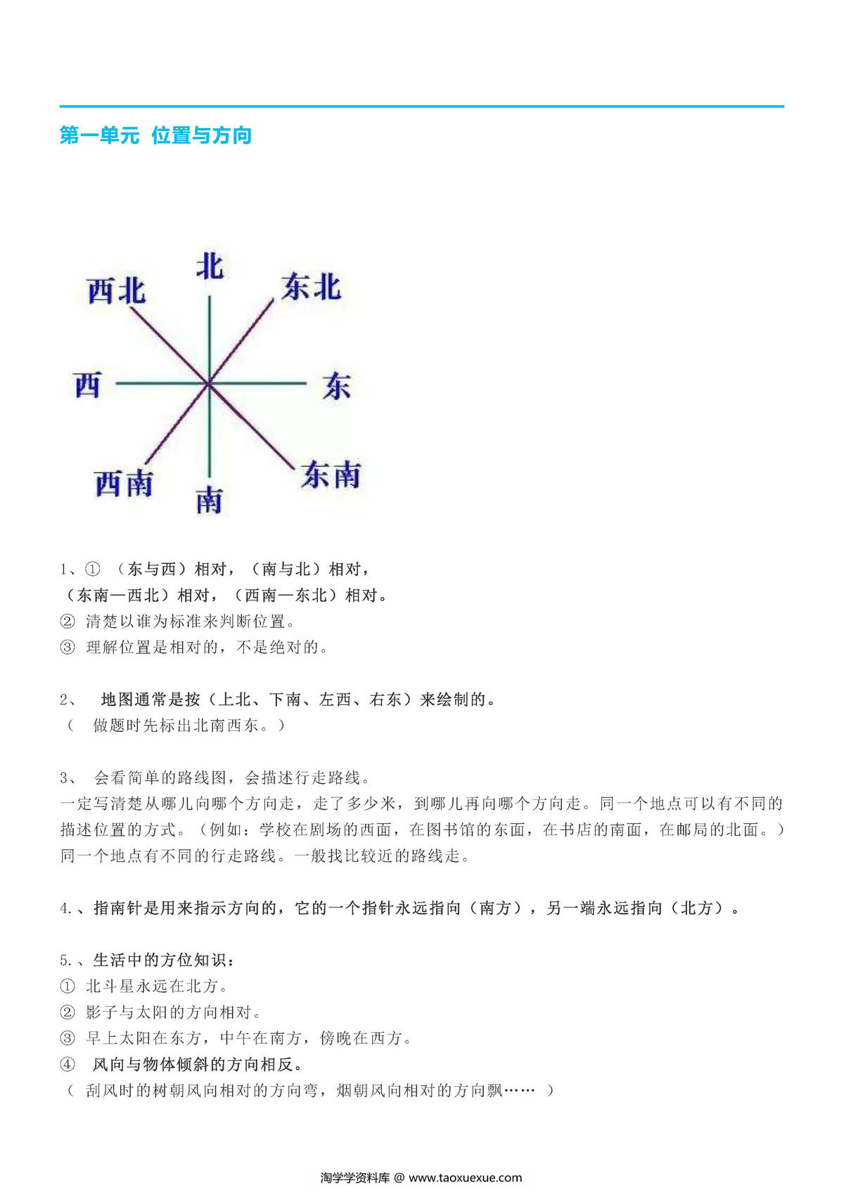 图片[1]-三年级数学下册【期末重点总结】人教版-淘学学资料库