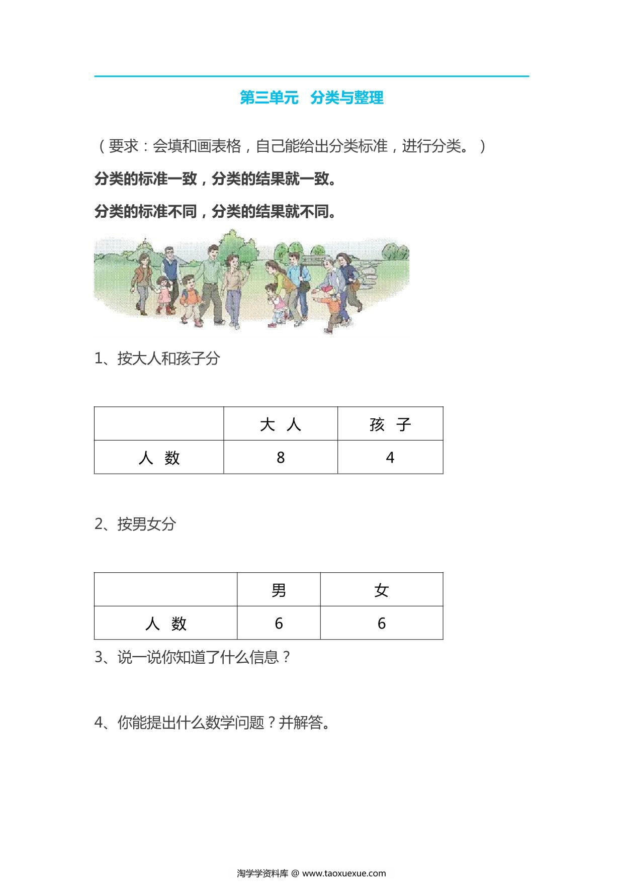 图片[4]-人教版小学一年级数学下册知识点 13页PDF-淘学学资料库