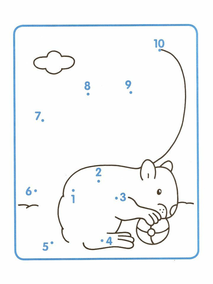 图片[5]-儿童1-10连线绘画，PDF可打印-淘学学资料库