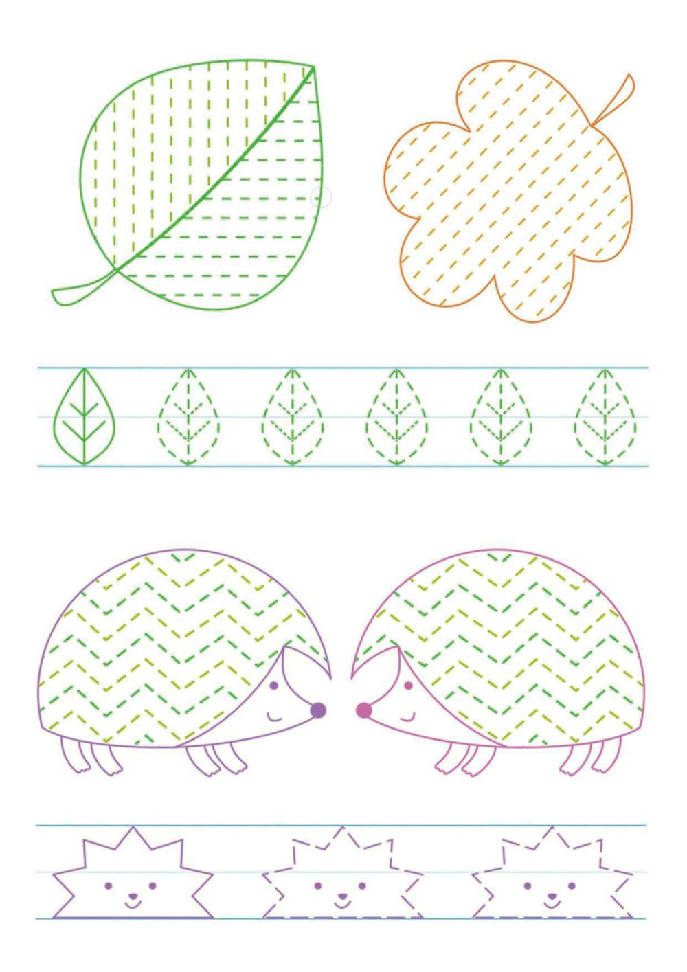 图片[6]-图形绘制+数字书写练习图册，43页PDF-淘学学资料库