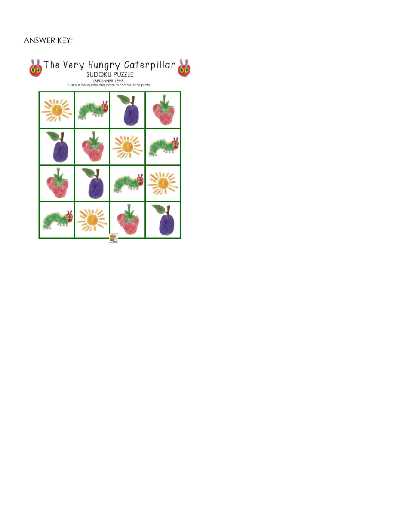 图片[3]-好饿的毛毛虫数独，8页PDF-淘学学资料库