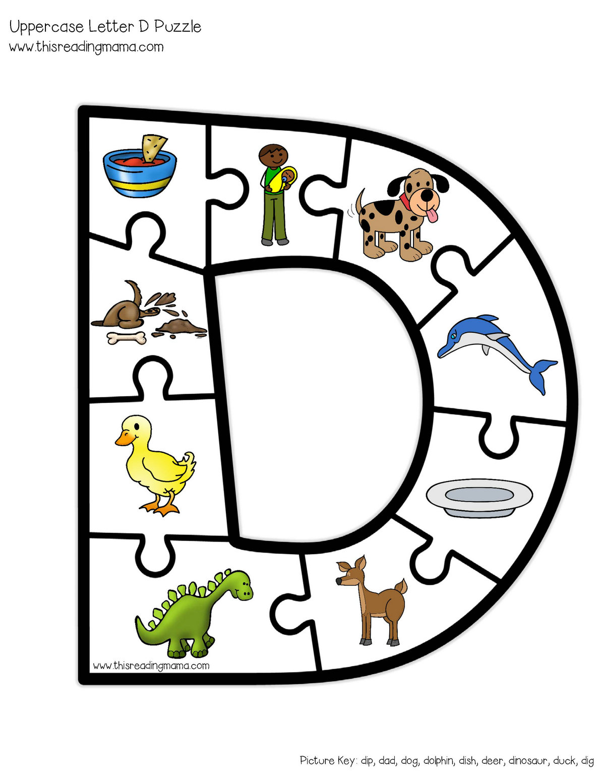 图片[7]-字母拼图（大写）AlphabetPuzzles-uppercase-淘学学资料库