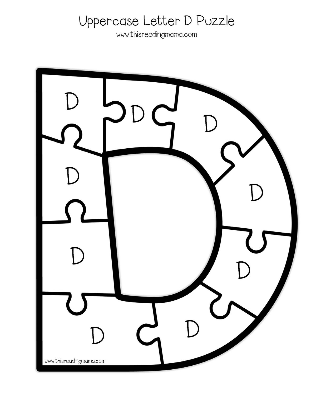 图片[8]-字母拼图（大写）AlphabetPuzzles-uppercase-淘学学资料库