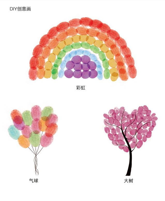图片[6]-幼儿手指画140张，手指画模板素材打印PDF，百度网盘下载-淘学学资料库