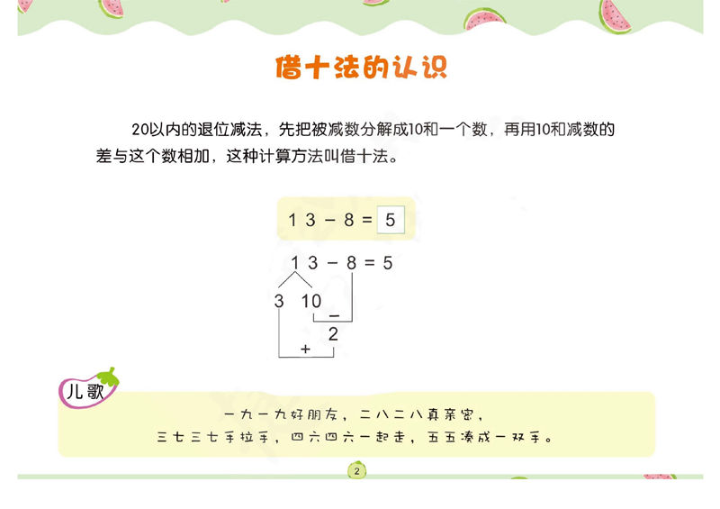 图片[1]-幼儿数学专项练习：借十法，幼小衔接PDF可打印-淘学学资料库