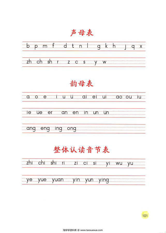 图片[1]-幼小衔接学拼音，拼音字母表搭配字母儿歌学习更简单，电子版PDF打印（包含同步音频）-淘学学资料库