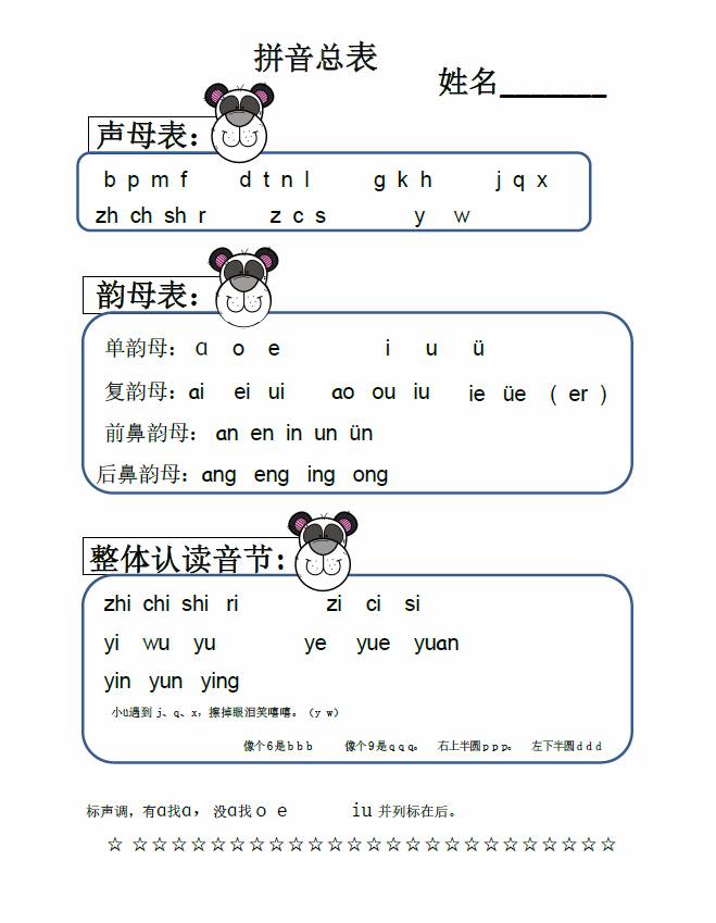 图片[2]-拼音拼读练习册，拼音书写，拼读，字母卡片学习-淘学学资料库
