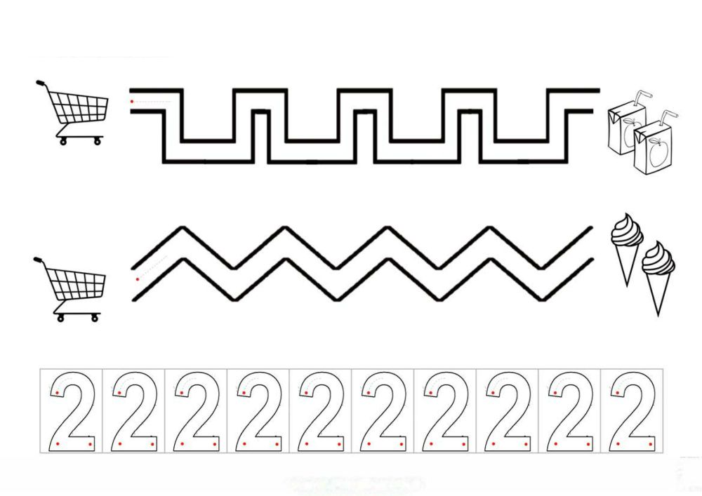 图片[3]-数字0-10书写练习2_3-淘学学资料库