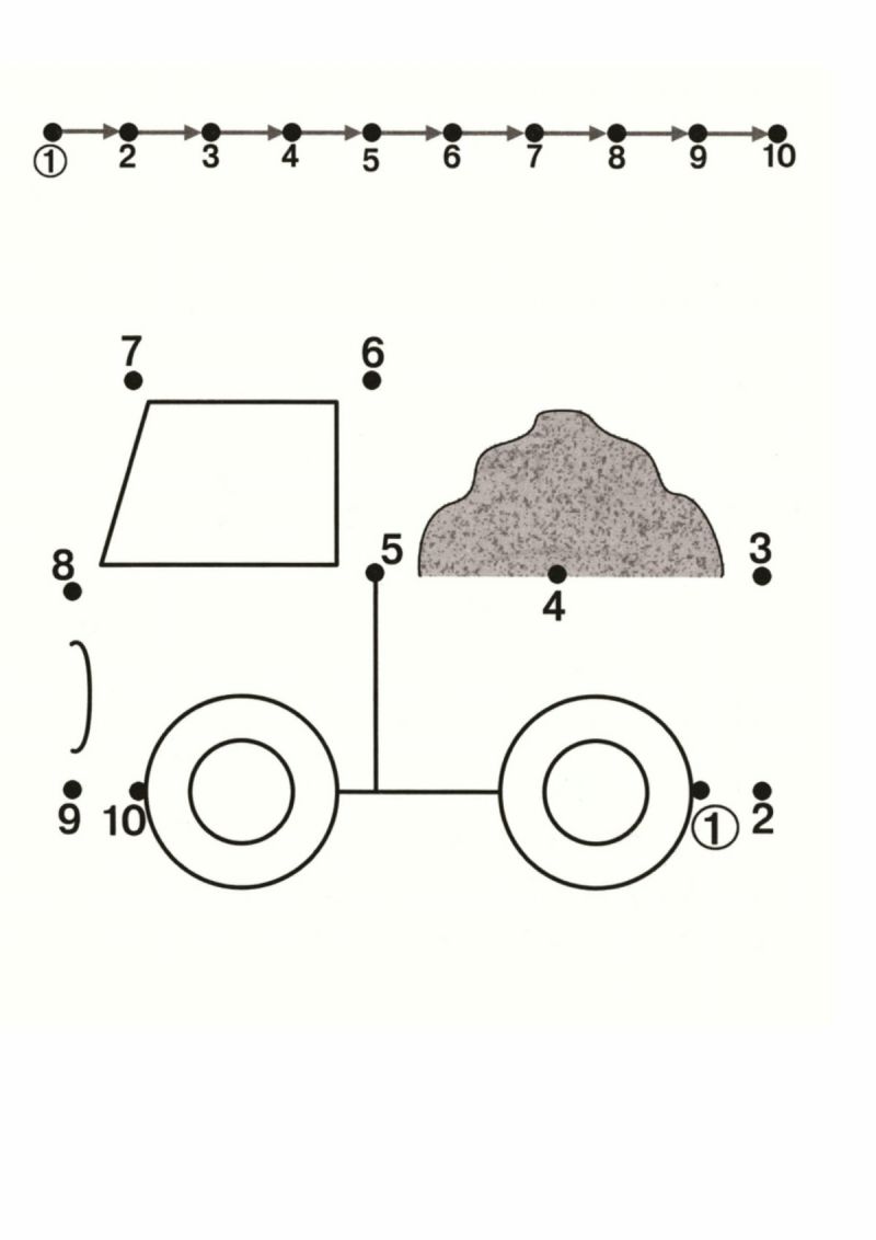 图片[5]-数字1-10连线与填色二，PDF可打印-淘学学资料库