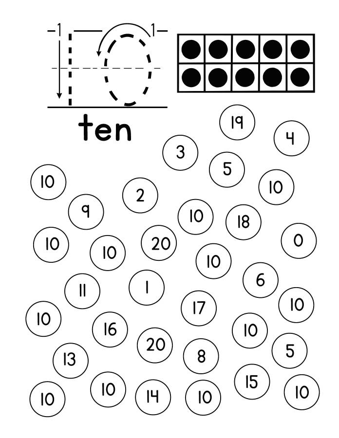 图片[4]-数字书写+找数字，样式一，幼儿数感培养训练电子版PDF打印，百度网盘下载-淘学学资料库