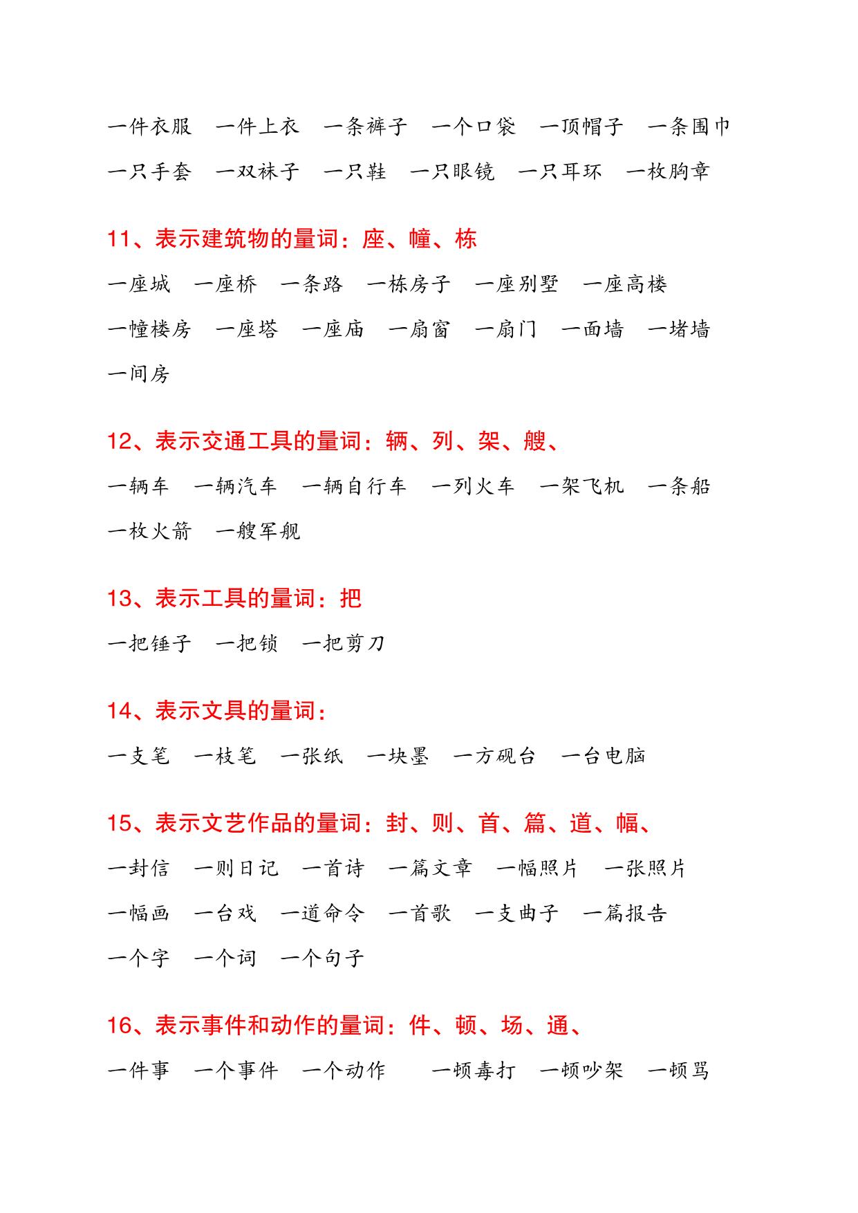 图片[3]-数量词的用法，5页PDF可打印-淘学学资料库