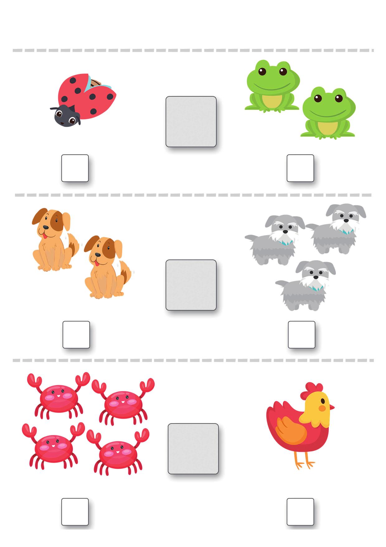 图片[1]-比较图画的数量， 6页PDF可打印-淘学学资料库