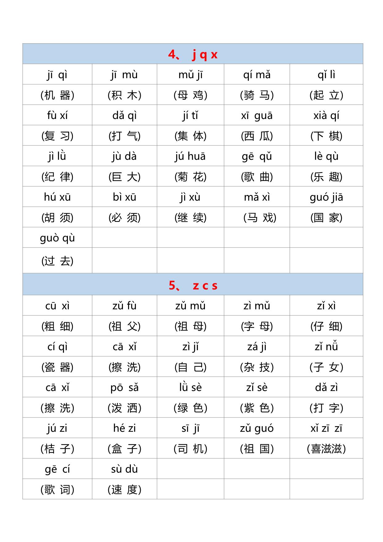 图片[3]-汉语拼音拼读练习卷，10页PDF电子版可打印-淘学学资料库
