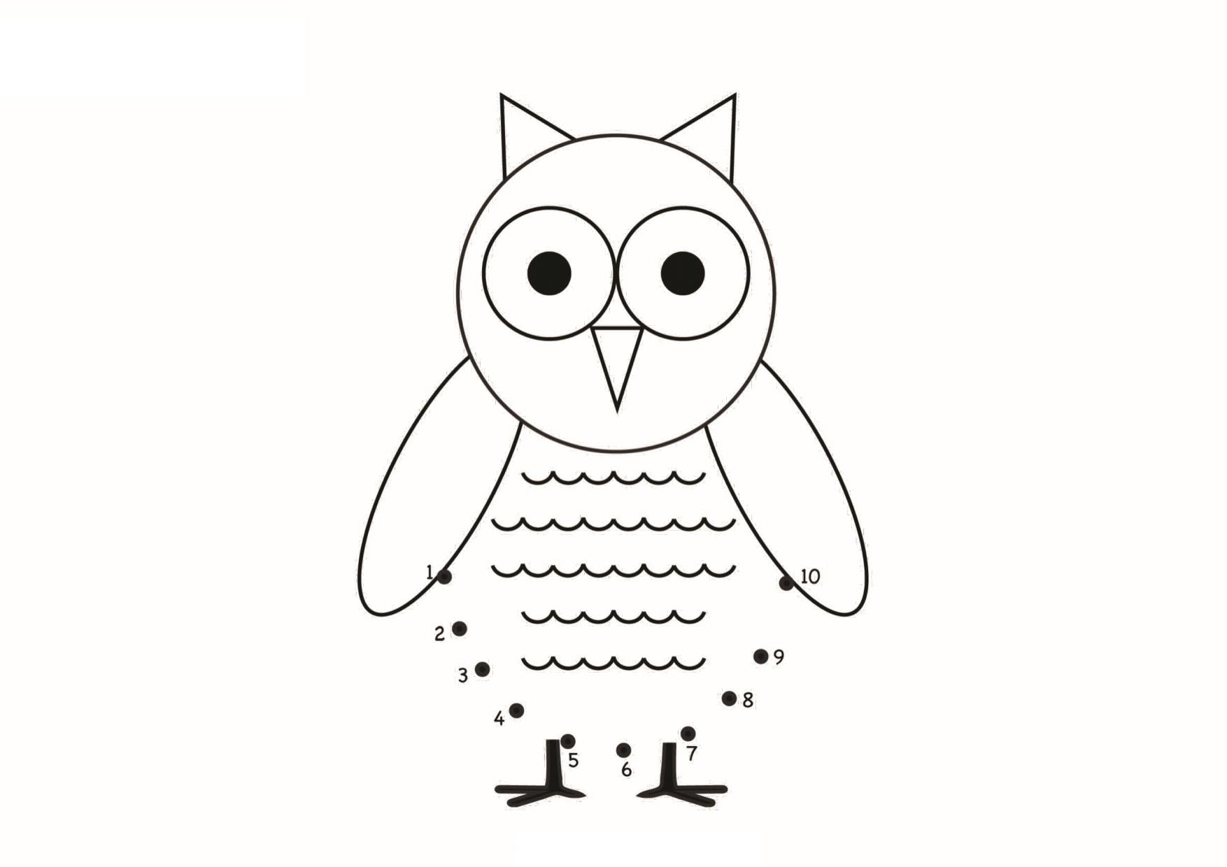 图片[1]-简易数字连线1-10，9页PDF-淘学学资料库