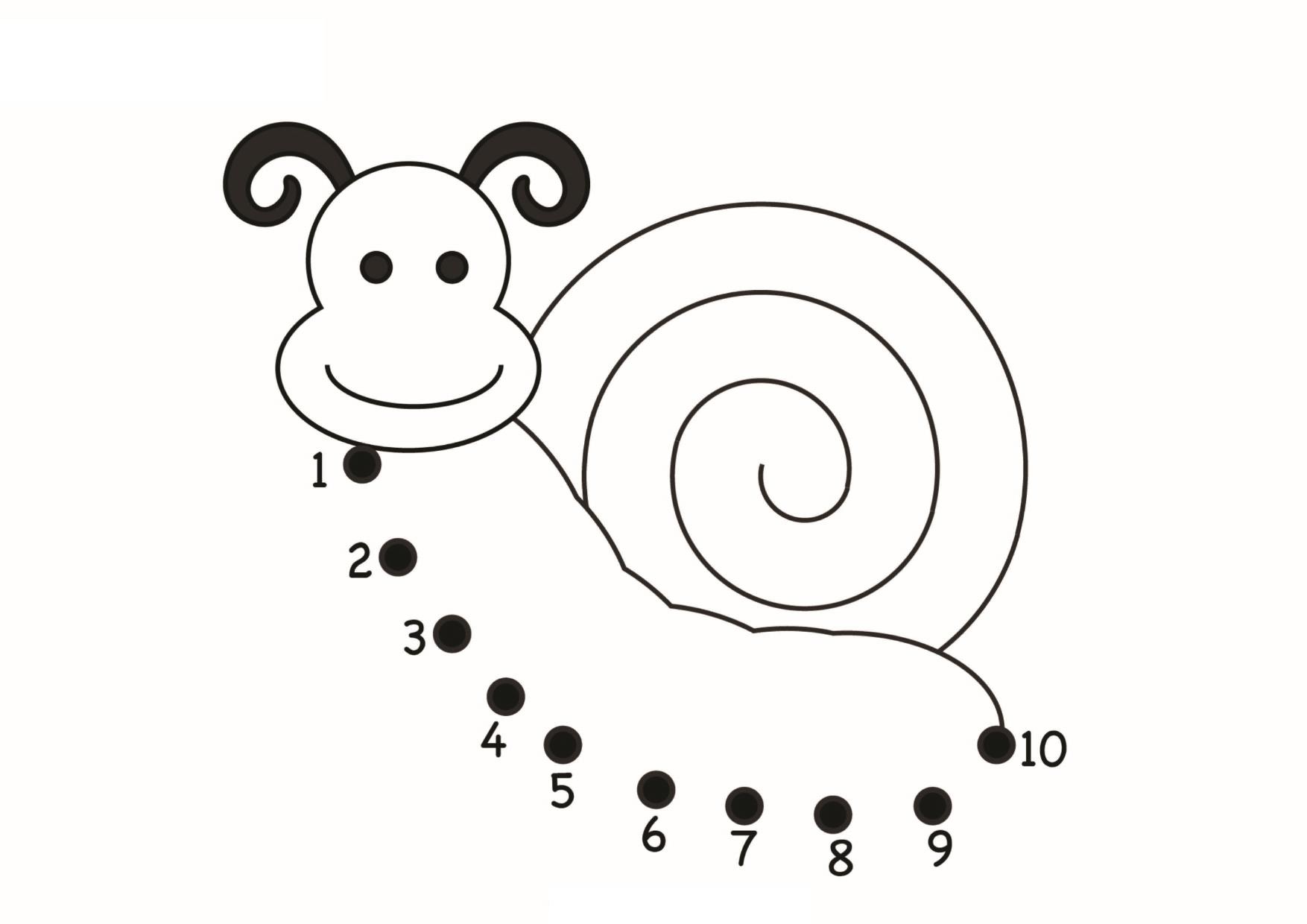 图片[3]-简易数字连线1-10，9页PDF-淘学学资料库
