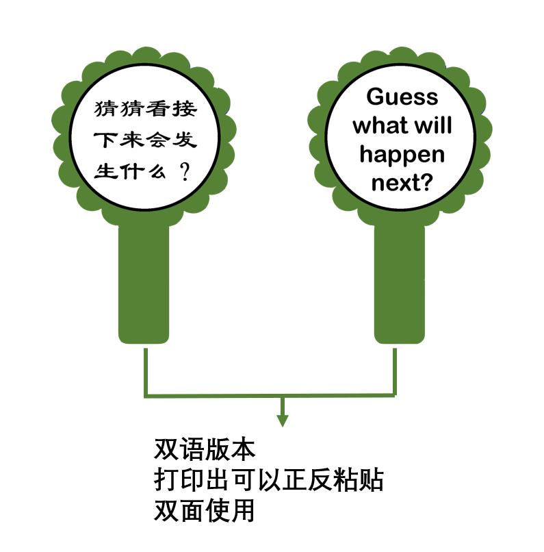 图片[2]-英文英语绘本，提问棒卡storywands，电子素材，双语打印高清绘本阅读卡-淘学学资料库